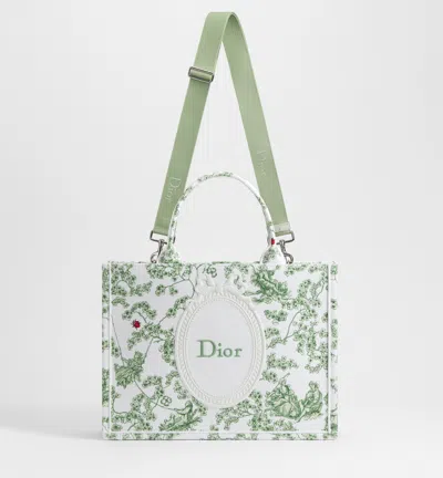 Dior Medium  Book Tote With Strap In Multi