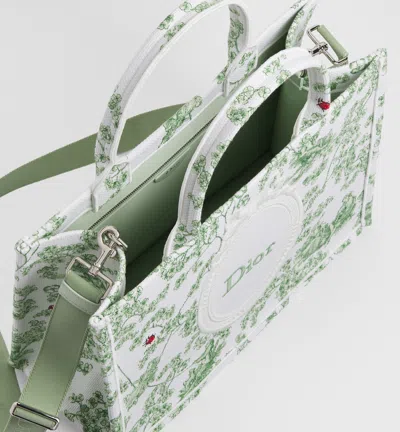 Dior Medium  Book Tote With Strap In Multi