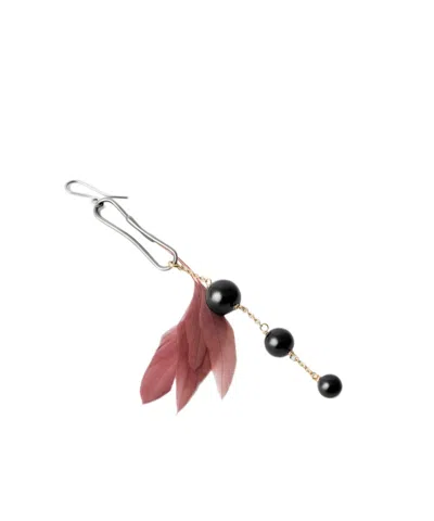 Lemaire Feather Dot Earring In Neutral