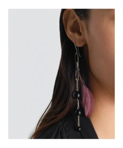 Lemaire Feather Dot Earring In Neutral