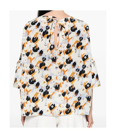 Marni Floral-pattern Blouse In Multi