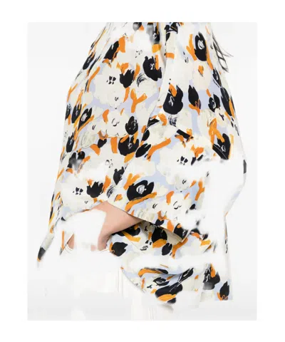 Marni Floral-pattern Blouse In Multi
