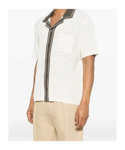 Samsoe & Samsoe Short Sleeve Shirt In White