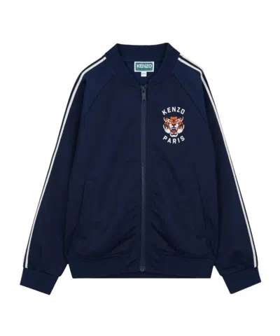 Kenzo Tiger-print Sweatshirt In Blue