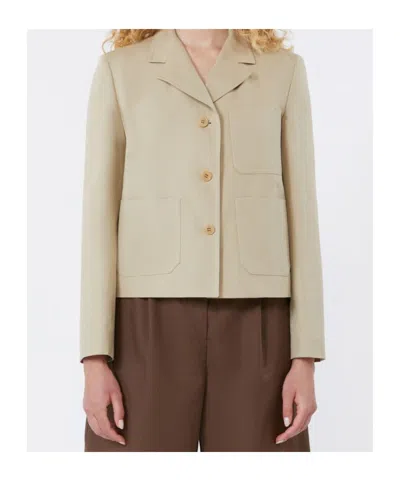 Weekend Max Mara Single-breasted Jacket In Neutral