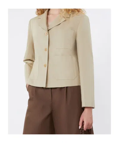 Weekend Max Mara Single-breasted Jacket In Neutral
