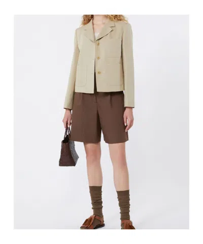 Weekend Max Mara Single-breasted Jacket In Neutral