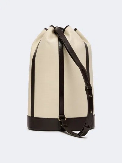 Weekend Max Mara Drawstring Backpack In White