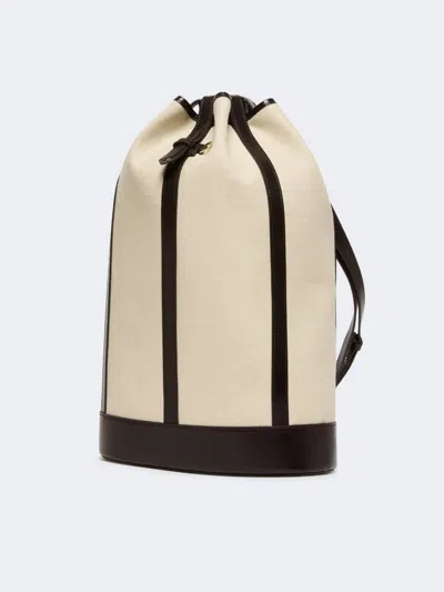 Weekend Max Mara Drawstring Backpack In White