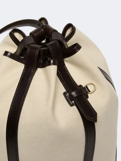 Weekend Max Mara Drawstring Backpack In White
