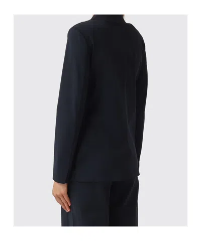 Max Mara Flap-pocket V-neck Jacket In Blue