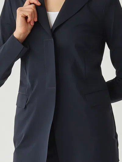 Max Mara Flap-pocket V-neck Jacket In Blue