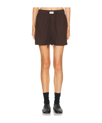 Entire Studios Drawstring Shorts In Brown