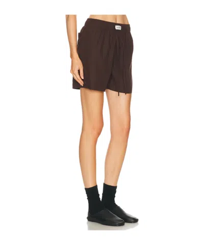 Entire Studios Drawstring Shorts In Brown