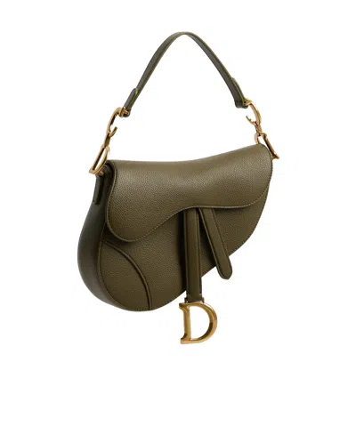 Dior Small Saddle Bag With Strap In Blue