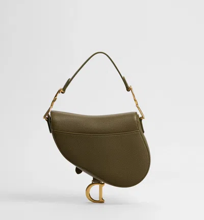 Dior Small Saddle Bag With Strap In Blue