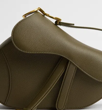 Dior Small Saddle Bag With Strap In Blue
