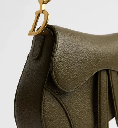 Dior Small Saddle Bag With Strap In Blue
