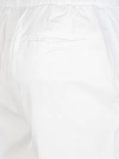 Eleventy Drawstring Waist Pants In White