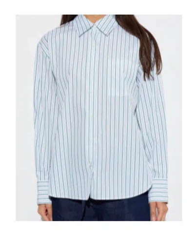 Rag & Bone Striped-pattern Shirt In White