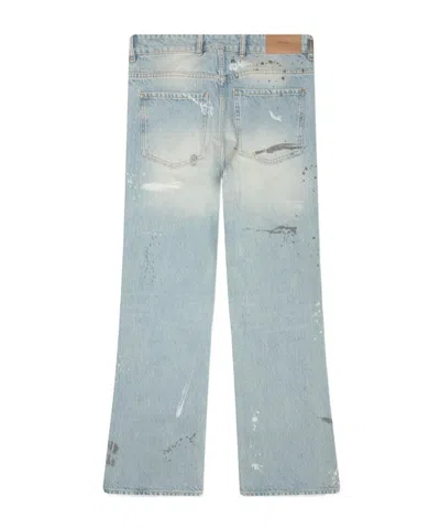 Represent Painted Jeans In Blue