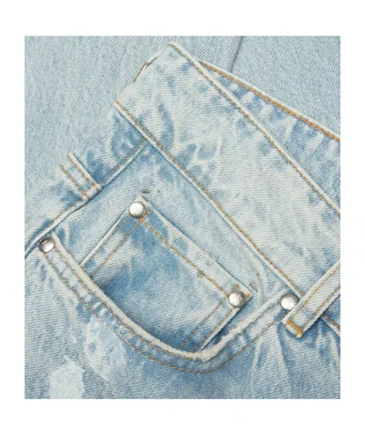Represent Painted Jeans In Blue
