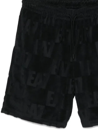 Ea7 Pattern Shorts In Black