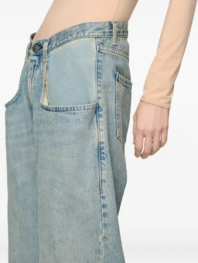 Maison Margiela Straight-leg Jeans With Exaggerated Pocket In Black