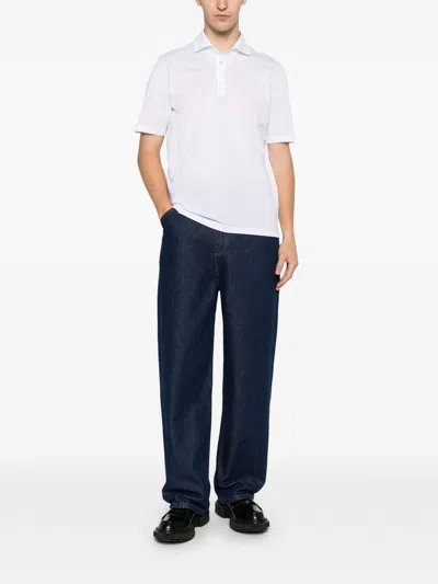 Ferrante Polo Bott Mm In White