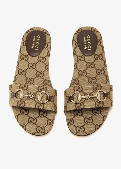 Gucci Stylish Low-cut Sandals With Gold-tone Hardware In Animal Print