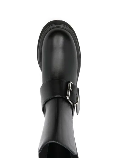 Alexander Mcqueen High Ankle Boots Alexander Mc Queen Leather Black