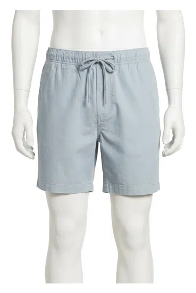 Faherty Essential Drawstring Short In Rocky Grey In Blue