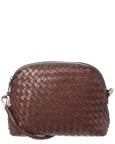 Dragon Diffusion Rectangular Woven Texture Shoulder Bag In Brown