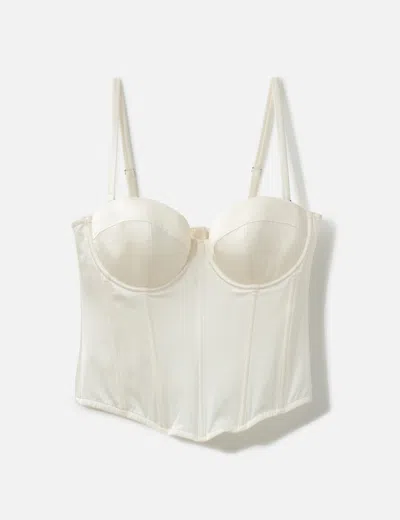 Fleur Du Mal Hamptons Bustier In White