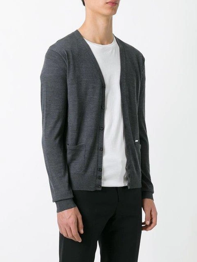 Shop Dsquared2 Classic V-neck Cardigan In Grey