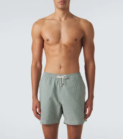 Sunspel Striped Swim Trunks In Multi