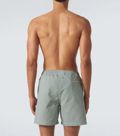 Sunspel Striped Swim Trunks In Multi