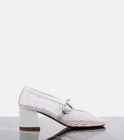 Alaïa 55mm Fishnet Ballerina Pumps In Multi