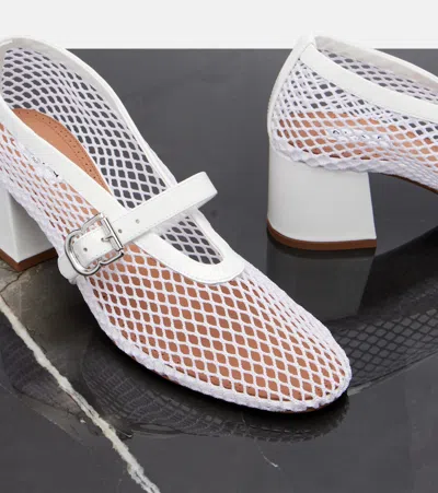Alaïa 55mm Fishnet Ballerina Pumps In Multi
