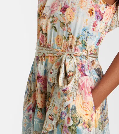 Camilla Necktie Dress With Elasticated Waist A Taste For Lace In Multi