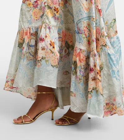 Camilla Necktie Dress With Elasticated Waist A Taste For Lace In Multi