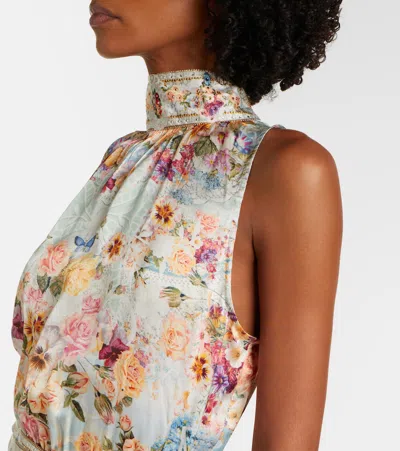 Camilla Necktie Dress With Elasticated Waist A Taste For Lace In Multi