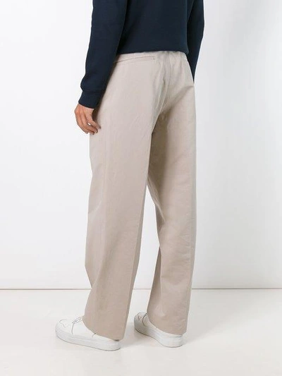 Shop Ami Alexandre Mattiussi Double Pleat Wide Leg Trousers