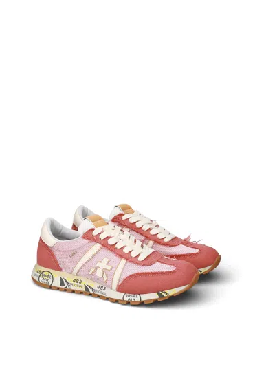 Premiata Sneakers Pink In Multi