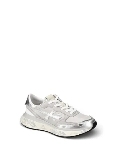 Premiata Silver Sneakers In Multi