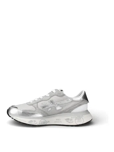 Premiata Silver Sneakers In Multi