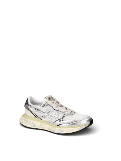 Premiata Silver Sneakers In Multi