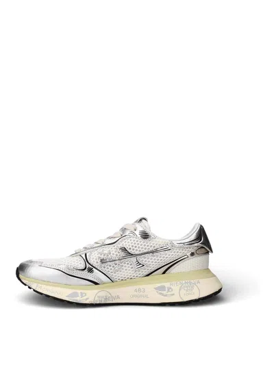 Premiata Silver Sneakers In Multi
