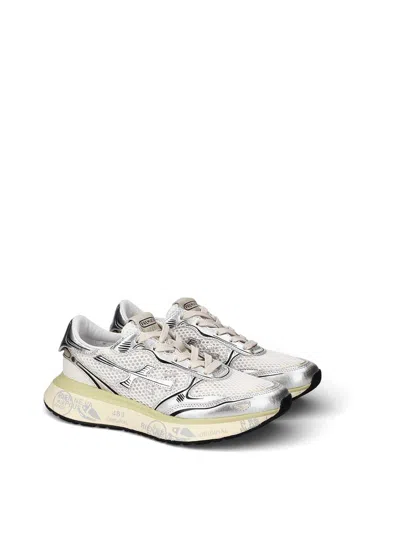 Premiata Silver Sneakers In Multi