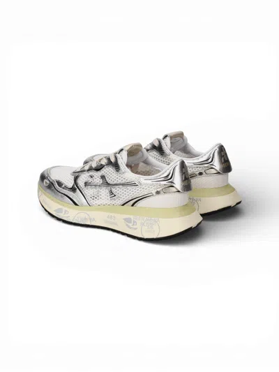 Premiata Silver Sneakers In Multi